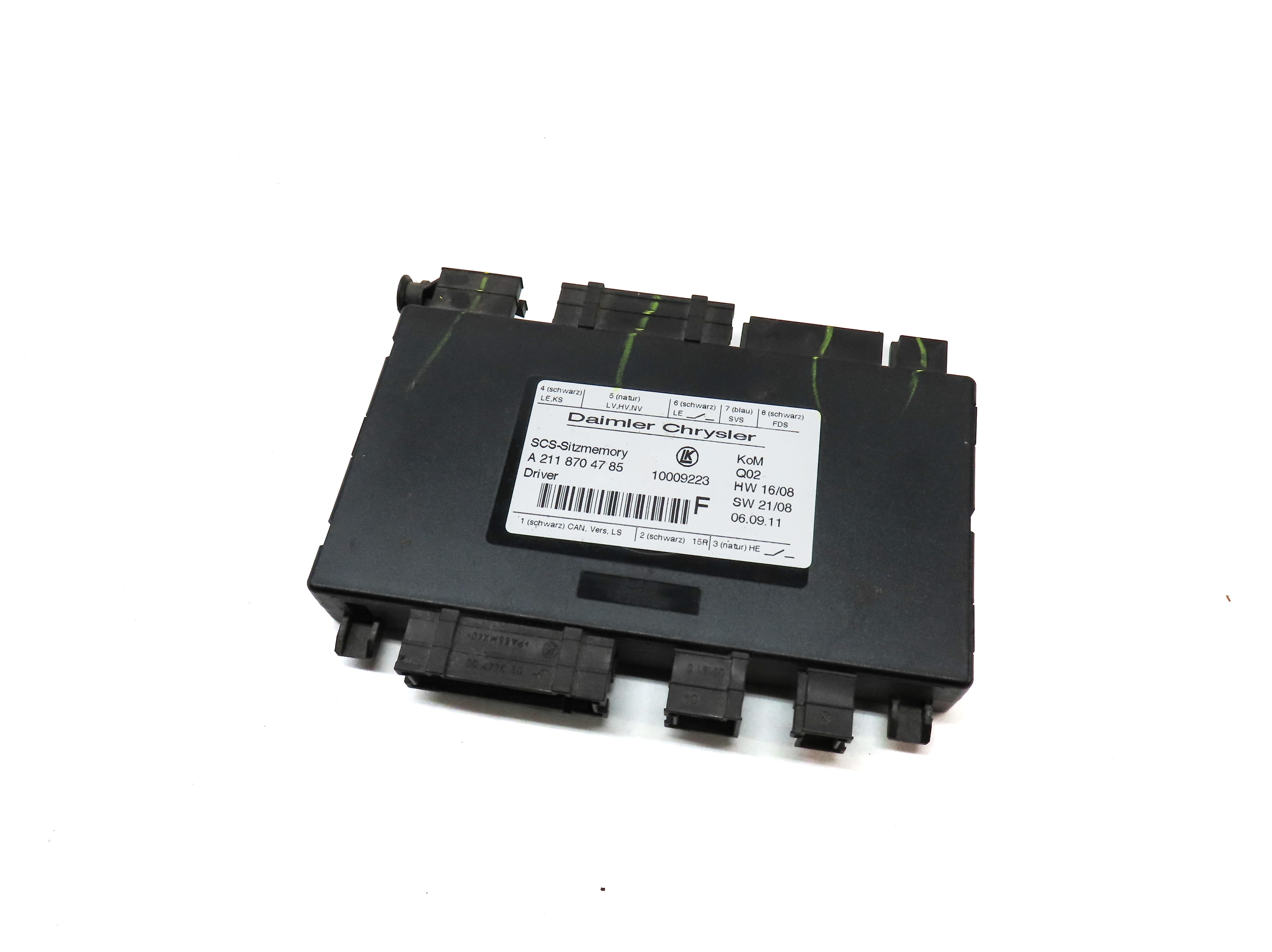 2012 MERCEDES GL450 (X164) FRONT LEFT DRIVER SEAT CONTROL MODULE — exact item pictured
